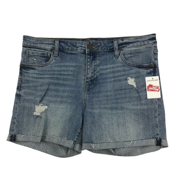 KUT from the Kloth Pants - Kut From The Kloth Womens Shorts Katy Boyfriend Jean Destroyed Denim Size 0 NWT